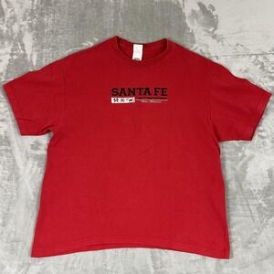 Santa Fe Shirt Mens XL Red New Mexico Land of Enchantment Graphic Tee Souvenir